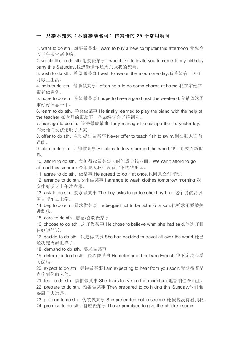 高中英语5大类动词固定搭配重难点_51文客严选文库